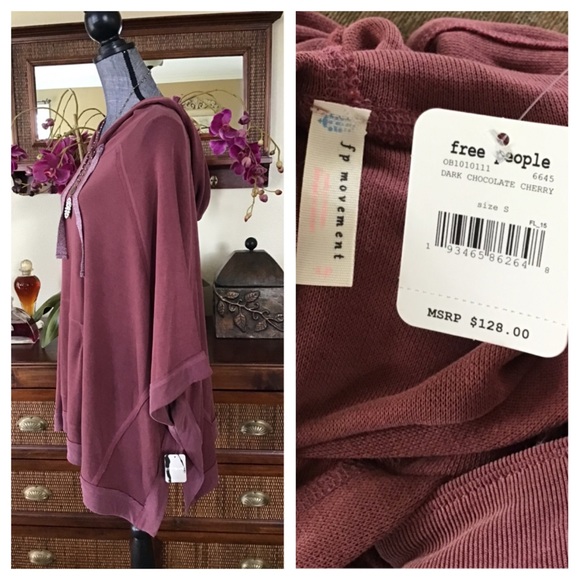 Free People Movement Squared Up Hooded Poncho. NWT - Picture 6 of 8